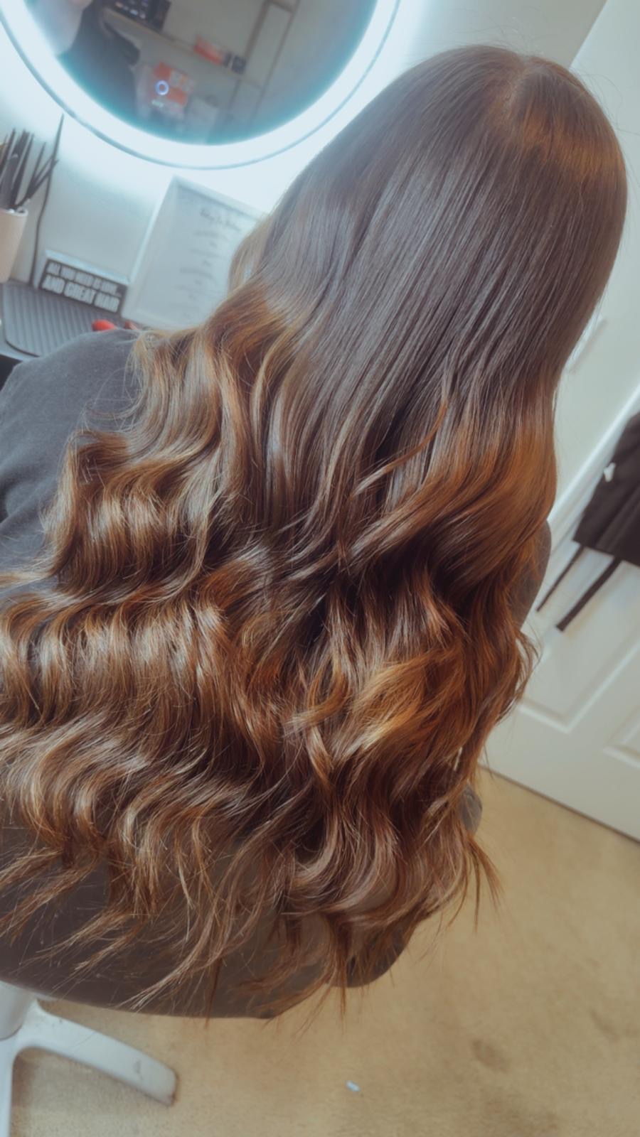 Extensions - caramel waves